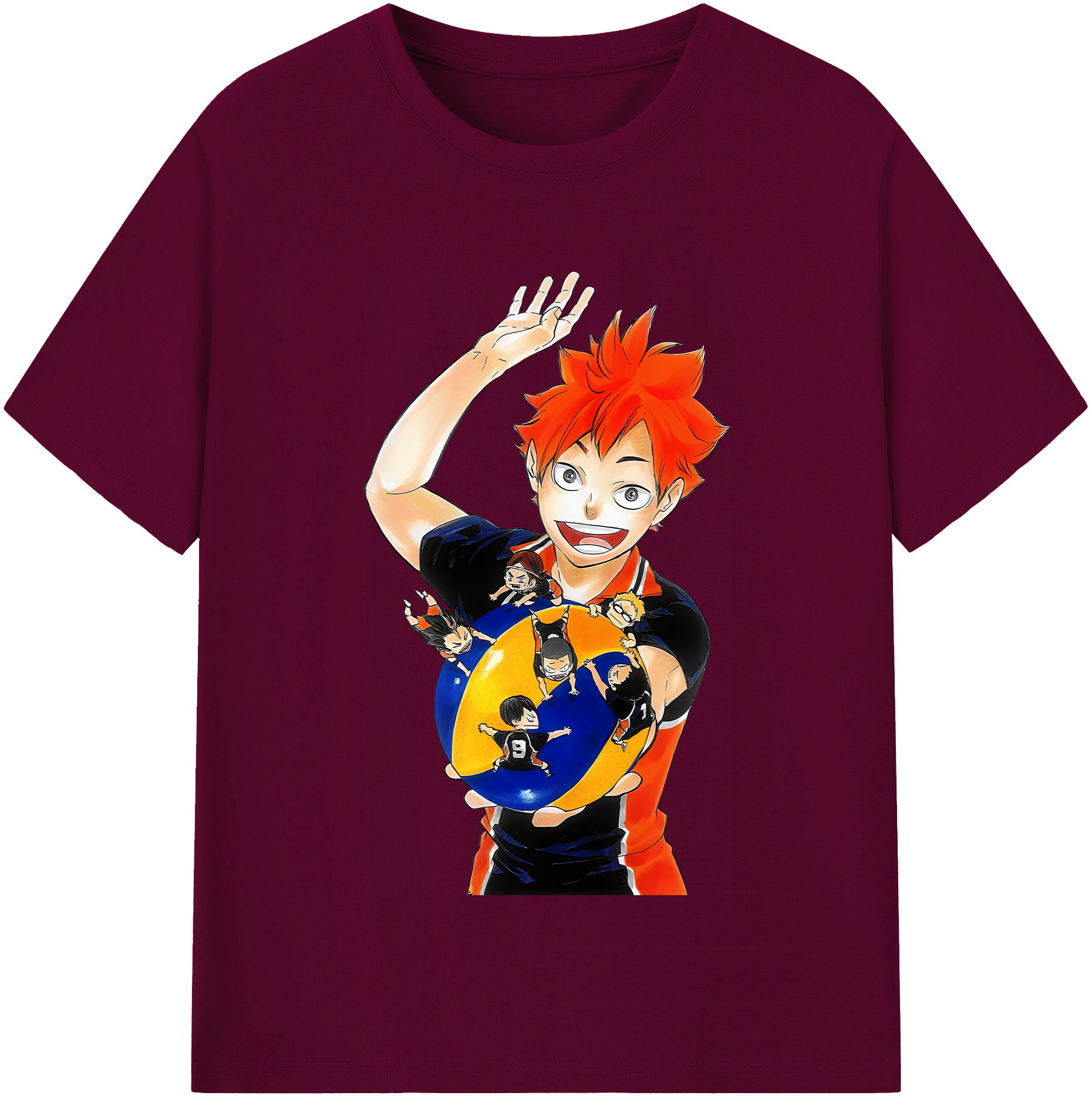 （画像用） ハイキュー!! Haikyu!! レディースカジュアルプリントTシャツ（綿100％）